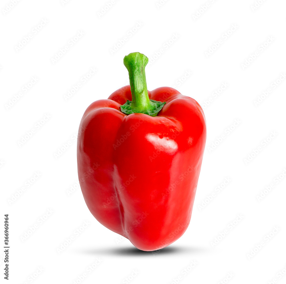 Sweet red bell pepper isolated on a white background Sweet red bell pepper isolated on a white background