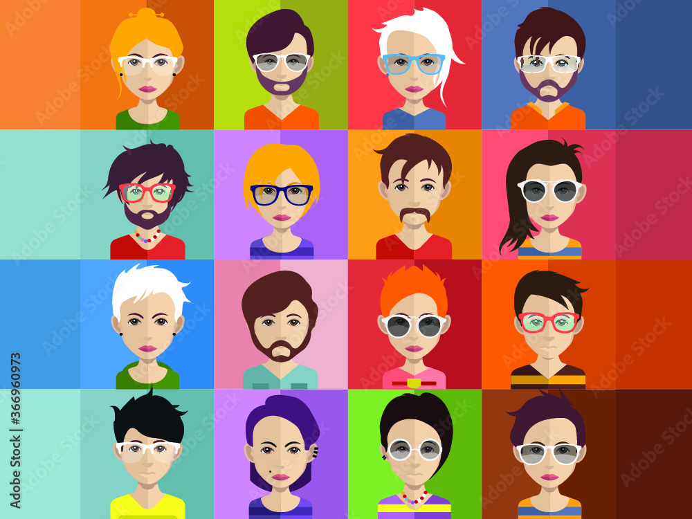 People avatars, Vector women, men avatar People avatars, Vector women, men avatar