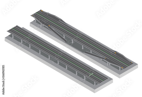 Isometric Highway Infrastructure