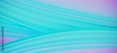 Minimal background for soft and smooth banner concept. Gradient ripple pink and blue flowing liquid surface background. 3d rendering illustration.