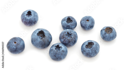 Group of fresh blueberries.