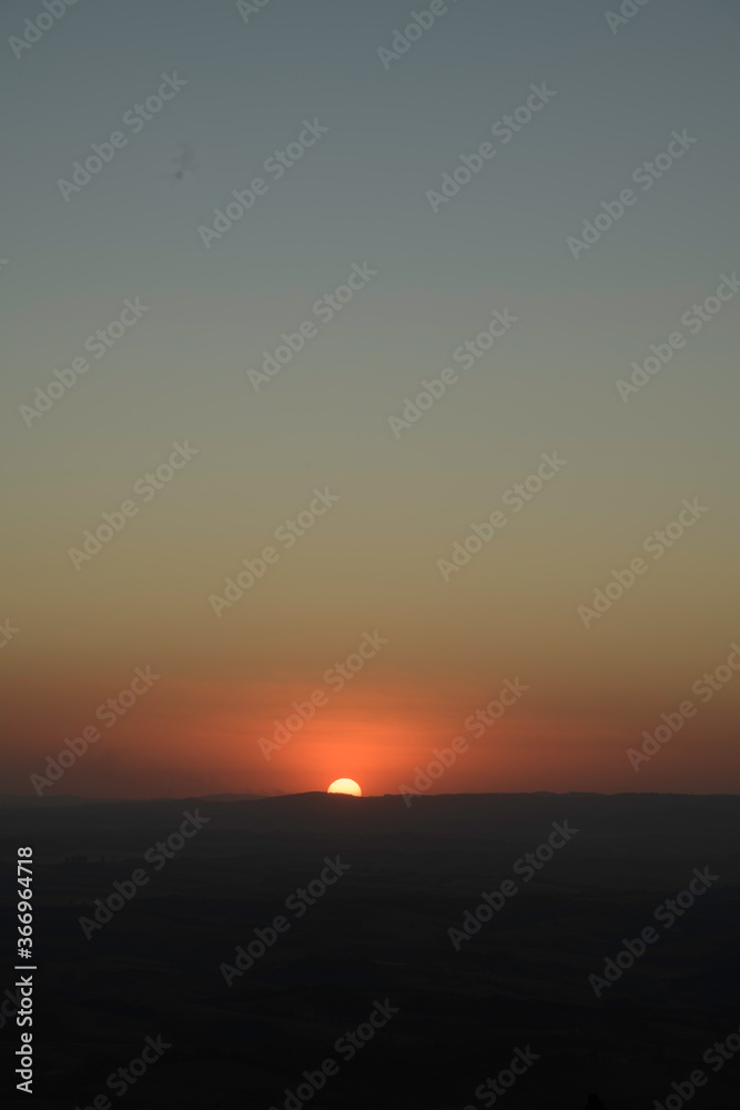 Sunset in the Mountains in Brazil