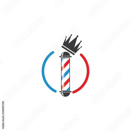 barber shop icon logo vector icon