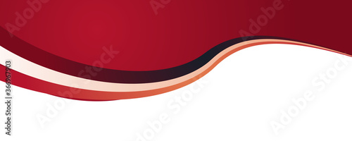 Free Download Abstract red white curve wide banner background - GFXLoad