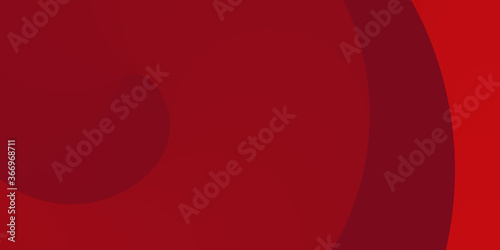 Abstract red vector background with gradient wave motion. Geometric background of wave curved surfaces in red colors