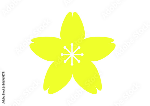 カラフルお花イラスト　かわいい