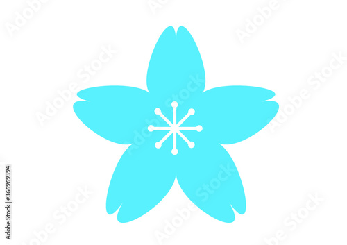 カラフルお花イラスト　かわいい