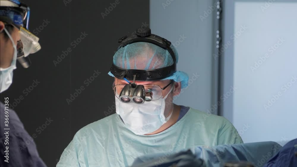 The surgeon before the operation. The surgeon before the operation.