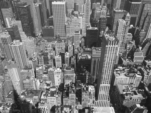 New York Rooftop view black&white © Tal