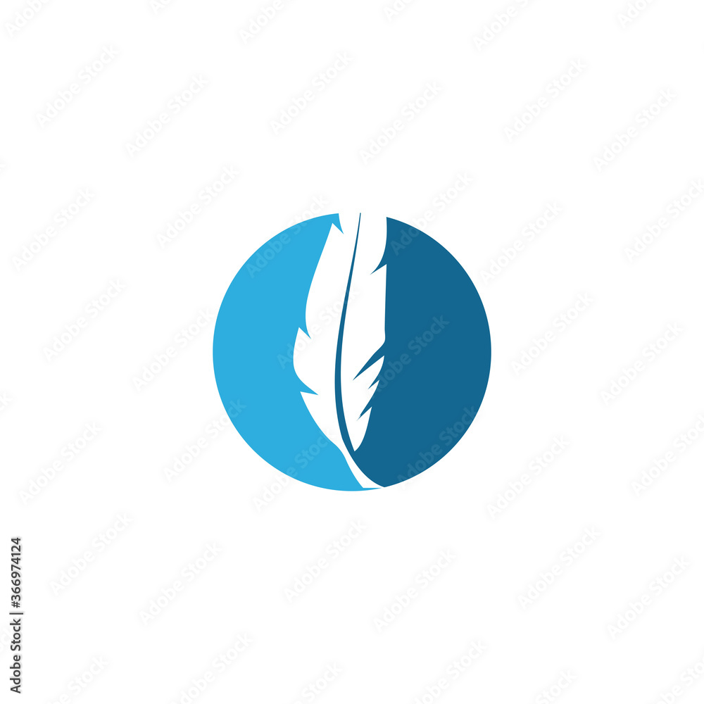 Feathers Logo Template vector symbol Feathers Logo Template vector symbol