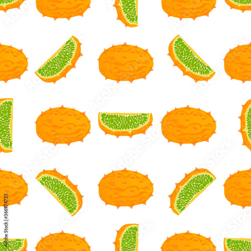 Illustration on theme big colored seamless kiwano