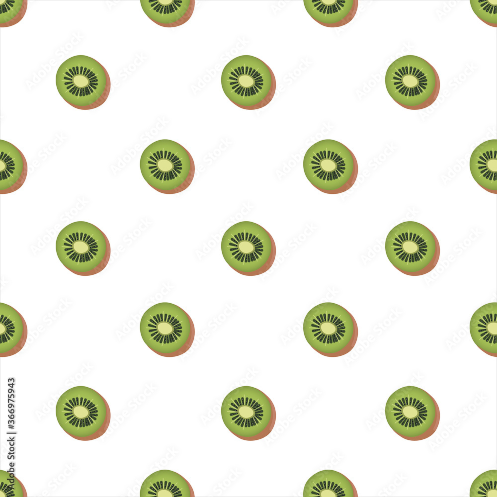 Kiwi fruit seamless pattern vector on isolated white background. Kiwi fruit seamless pattern vector on isolated white background.