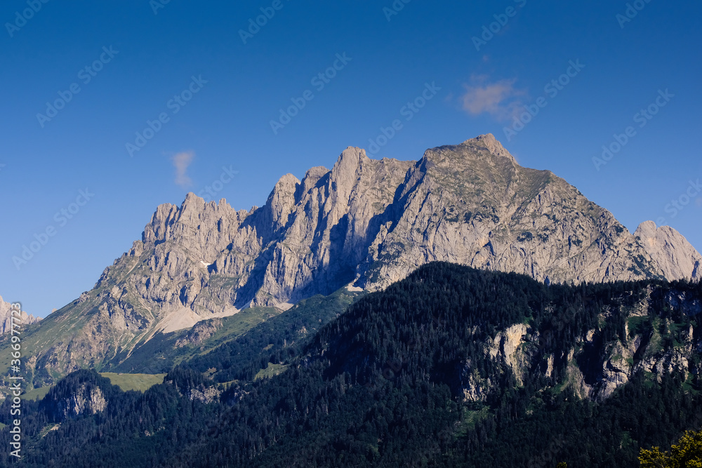 Wilder Kaiser Tirol Berge Kamm Gebirge Aussicht Wandern 