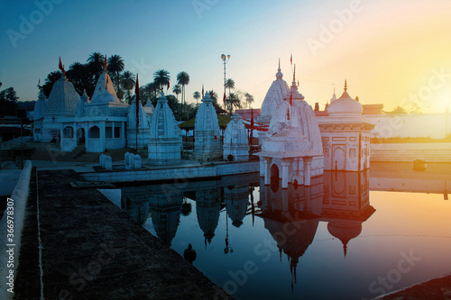 Narmada kund temples, the origin of Narmada River at Amarkantak. photo