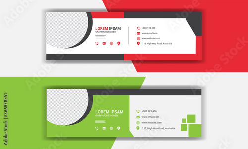 simple professional creative modern Corporate email signature collection with layout.