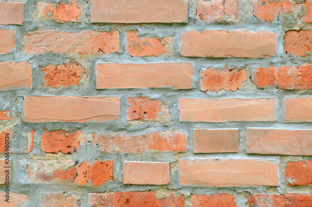Obraz premium Old brickwork horizontal background in vintage style 