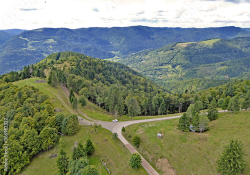 Paragliding at Treh Markstein in France	 photo