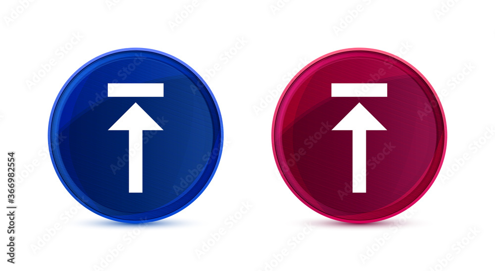 Upload icon silky round button set illustration Upload icon silky round button set illustration