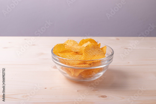 golden crunchy crisps in a bowl