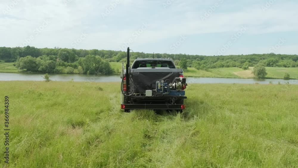 Soil Sampling. A vehicle with special equipment collects soil samples for analysis. Soil sampling high rainfall pastures. Soil examination Soil Sampling. A vehicle with special equipment collects soil samples for analysis. Soil sampling high rainfall pastures. Soil examination
