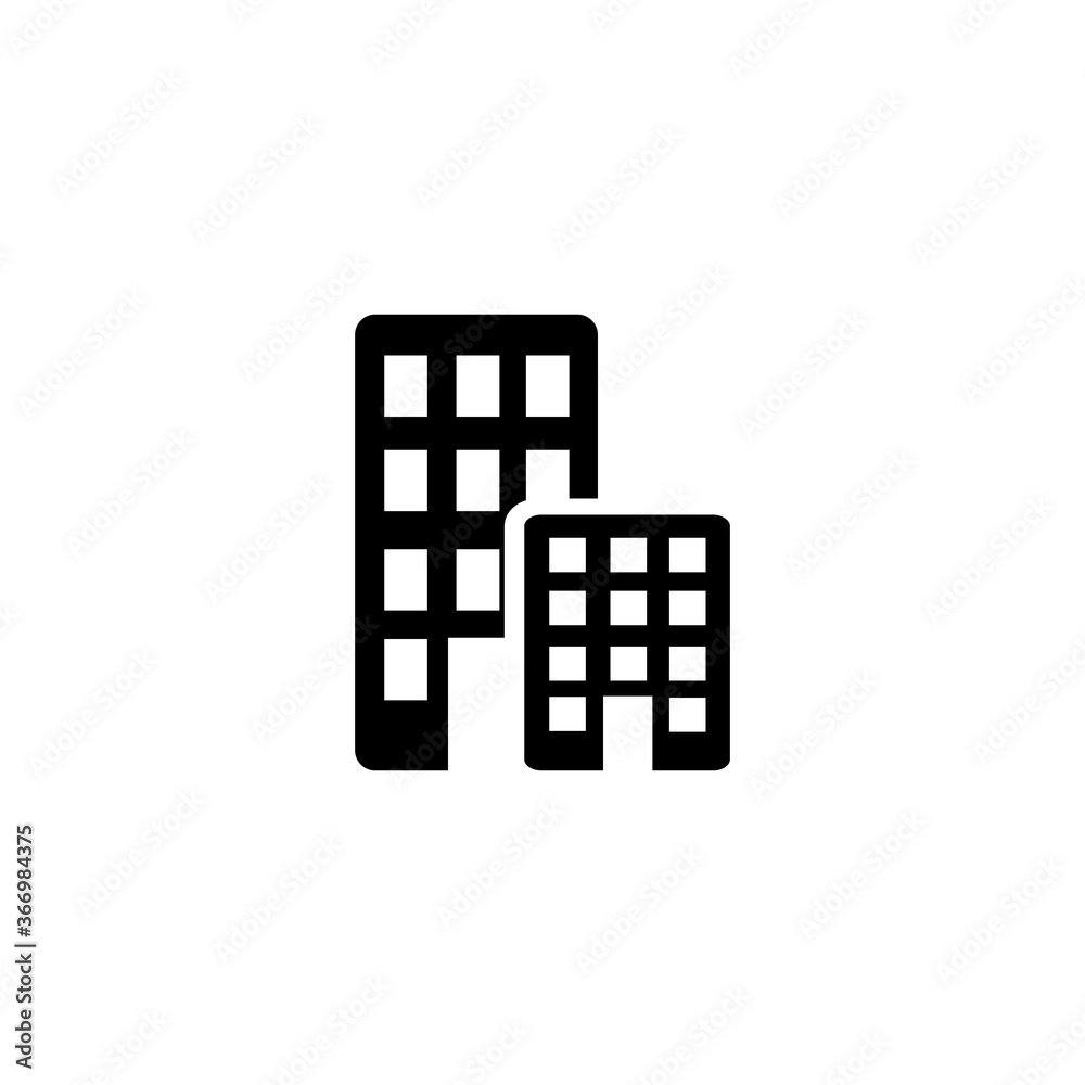 Office building icon symbol vector