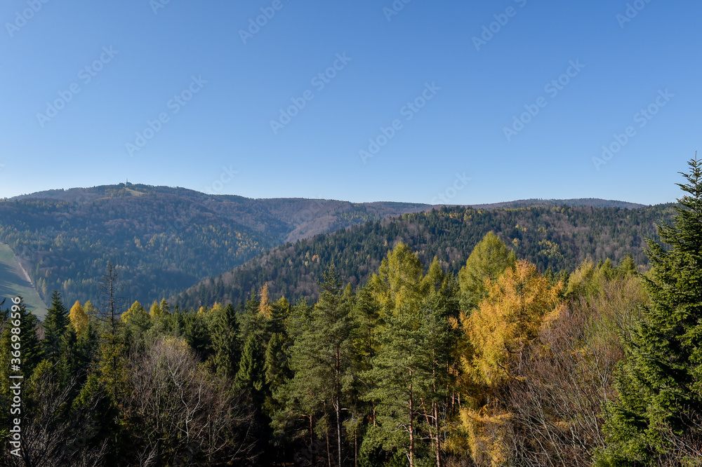 panoramic view of the mountains