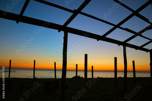 seaside evening landscape