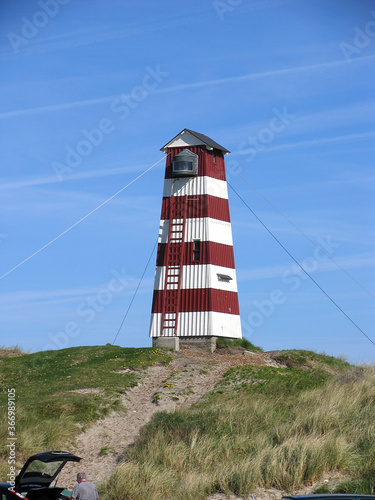 Leuchtturm auf Vorupor, Vorupør, Juetland, Daenemark photo