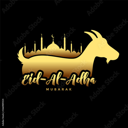 eid al adha festival wishes card design background