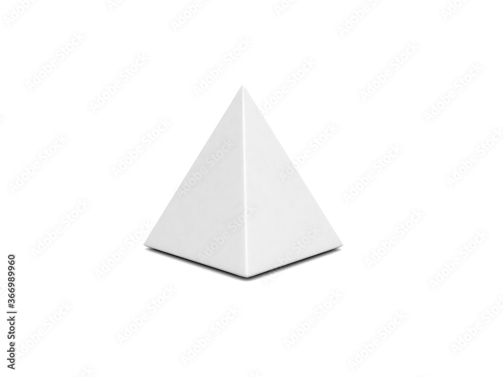 3d pyramid on white background 3d pyramid on white background