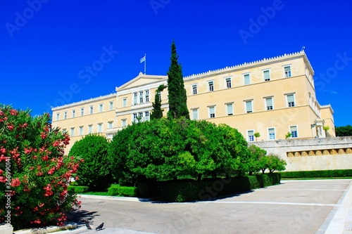 Greece, Athens, June 16 2020 - View of the Greek Parliament.