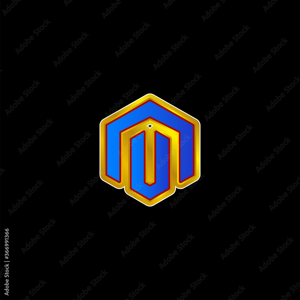 Abstract 3D logo icon of modern dimensions Abstract 3D logo icon of modern dimensions