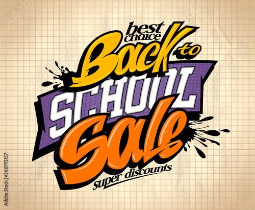 Back to school sale blackboard chalk.