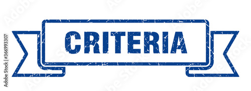 criteria grunge vintage retro band. criteria ribbon