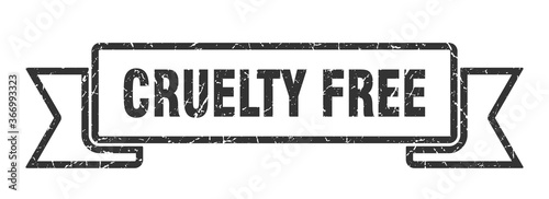 cruelty free grunge vintage retro band. cruelty free ribbon