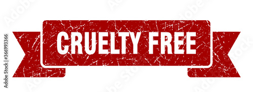 cruelty free grunge vintage retro band. cruelty free ribbon