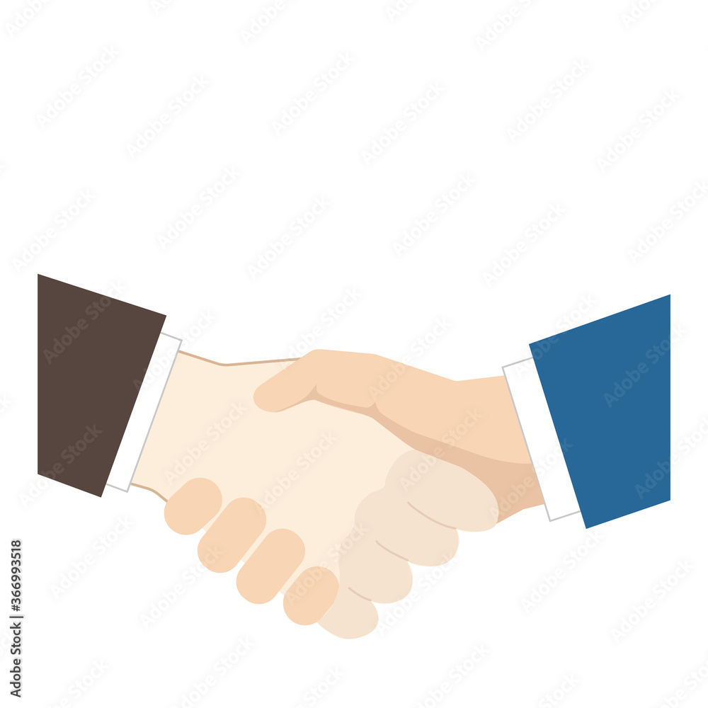 handshake between two businessmen, vector illustration handshake between two businessmen, vector illustration