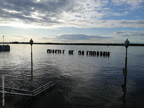 pier at sunset