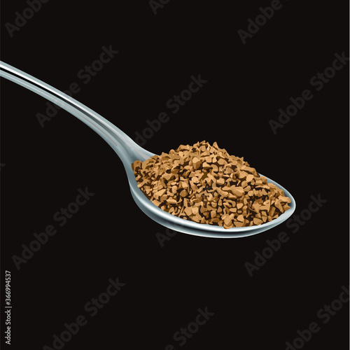 Spoon of coffee 
