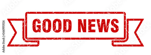 good news grunge vintage retro band. good news ribbon