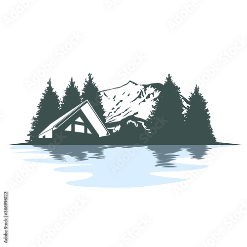 Cabin Rental mountain nature view lake