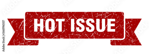 hot issue grunge vintage retro band. hot issue ribbon