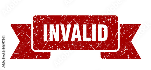 invalid grunge vintage retro band. invalid ribbon