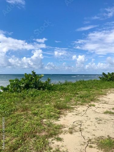 Dreamlike scenery of the Caribbean sea at Playa Ancon in Cuba  Hidden travel destination with blue sky and a coastline with a white sandy beach