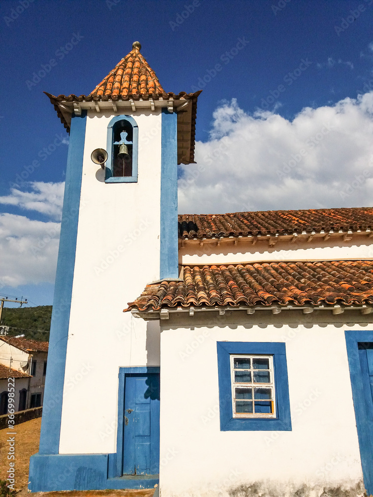 Ancient christian church located at a historical village of Brazil called São Bartolomeu. Ancient christian church located at a historical village of Brazil called São Bartolomeu.