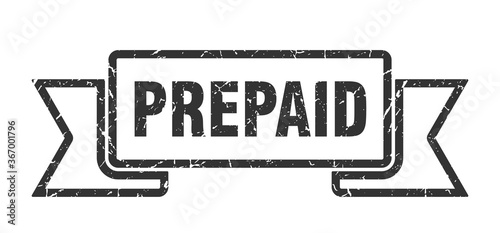 prepaid grunge vintage retro band. prepaid ribbon