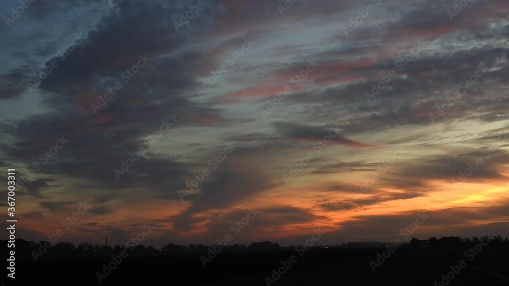 Time lapse of a beautiful red sunset in The Netherlands Time lapse of a beautiful red sunset in The Netherlands