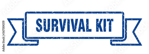 survival kit grunge vintage retro band. survival kit ribbon