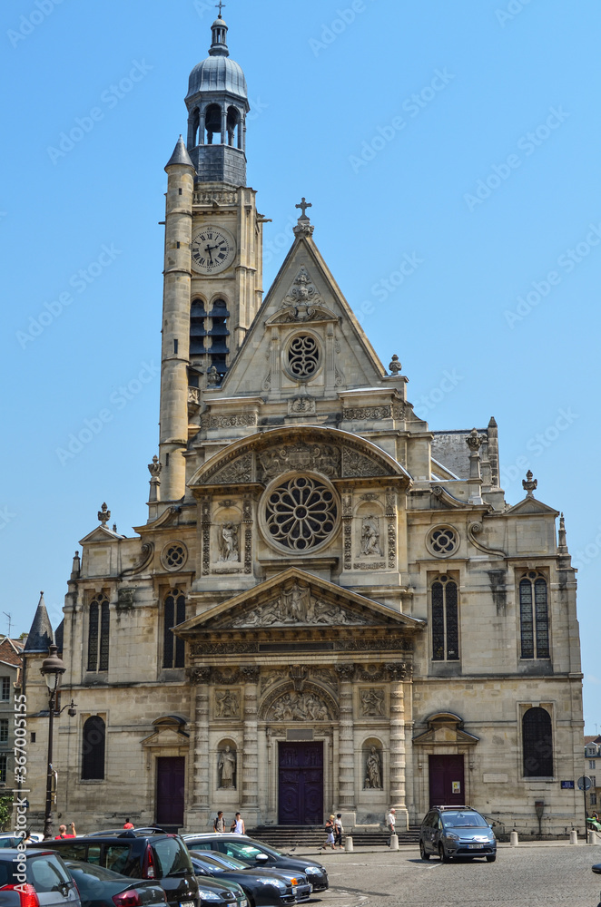 Church of Saint Ethiene Du Mont in Paris.