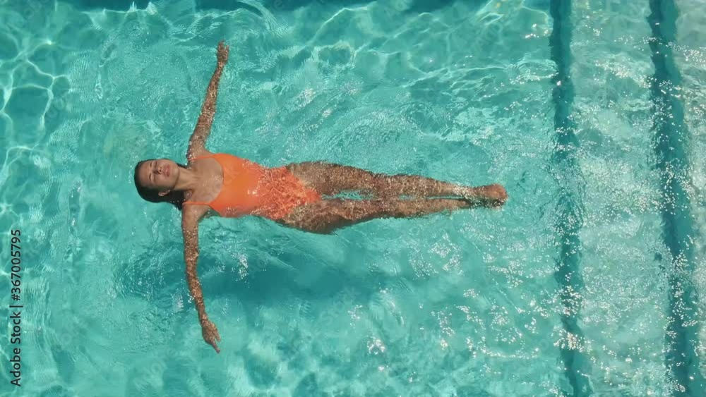 custom made wallpaper toronto digitalwoman is floating on back in pool